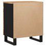 Comodino 50x33x60 cm Legno Massello Acacia e Legno Multistrato