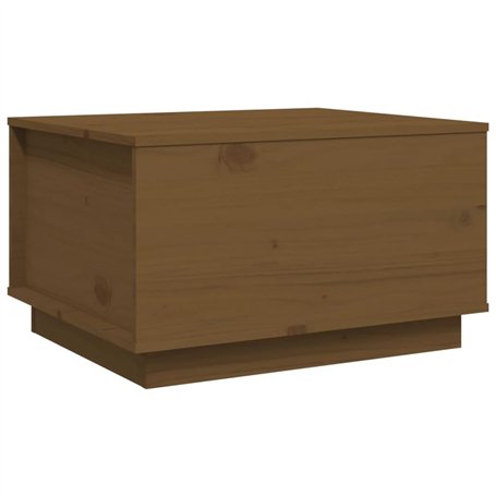 vidaXL Tavolino da Salotto Miele 60x50x35 cm in Legno Massello di Pino