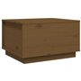 vidaXL Tavolino da Salotto Miele 60x50x35 cm in Legno Massello di Pino