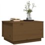 vidaXL Tavolino da Salotto Miele 60x50x35 cm in Legno Massello di Pino