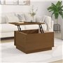 vidaXL Tavolino da Salotto Miele 60x50x35 cm in Legno Massello di Pino