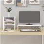 Revera Support pour moniteur blanc 81 x 20 x 30 cm Bois massif de pin