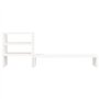 Revera Support pour moniteur blanc 81 x 20 x 30 cm Bois massif de pin