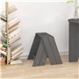 Sgabelli 2 pz grigio 40x40x45 cm in Legno Massello di Pino