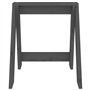 Sgabelli 2 pz grigio 40x40x45 cm in Legno Massello di Pino