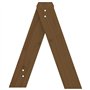 Sgabelli 2 pz Miele 40x40x45 cm in Legno Massello di Pino