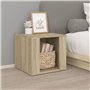 Comodino Rovere Sonoma 41x40x36 cm in Legno Multistrato
