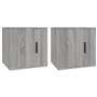 Meubles TV muraux 2 pcs Sonoma gris 40x34