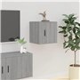 Meubles TV muraux 2 pcs Sonoma gris 40x34,5x40 cm