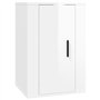 Meubles TV muraux 2 pcs Blanc brillant 40x34,5x60 cm