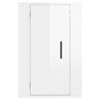 Meubles TV muraux 2 pcs Blanc brillant 40x34,5x60 cm