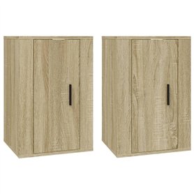 Meubles TV muraux 2 pcs Chêne sonoma 40x34