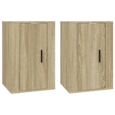 Meubles TV muraux 2 pcs Chêne sonoma 40x34