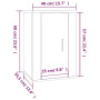 Meubles TV muraux 2 pcs Chêne sonoma 40x34,5x60 cm