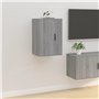 Meubles TV muraux 2 pcs Sonoma gris 40x34,5x60 cm