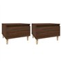 Tavolini 2pz Rovere Marrone 50x46x35cm in Legno Multistrato