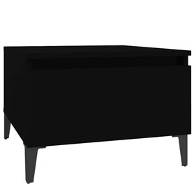 vidaXL Tavolino Nero 50x46x35 cm in Legno Multistrato