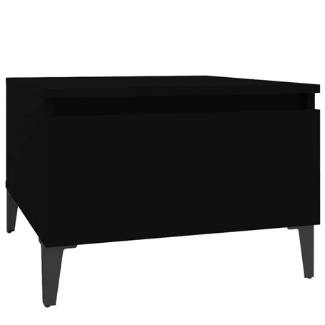 vidaXL Tavolino Nero 50x46x35 cm in Legno Multistrato