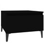 vidaXL Tavolino Nero 50x46x35 cm in Legno Multistrato