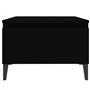 vidaXL Tavolino Nero 50x46x35 cm in Legno Multistrato