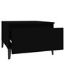 vidaXL Tavolino Nero 50x46x35 cm in Legno Multistrato