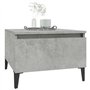 Tavolini 2pz Grigio Cemento 50x46x35 cm in Legno Multistrato