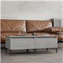 Tavolini 2pz Grigio Cemento 50x46x35 cm in Legno Multistrato