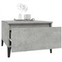 Tavolini 2pz Grigio Cemento 50x46x35 cm in Legno Multistrato
