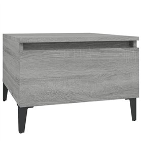 Tavolino Grigio Sonoma 50x46x35 cm in Legno Multistrato
