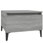 Tavolino Grigio Sonoma 50x46x35 cm in Legno Multistrato