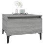 Tavolino Grigio Sonoma 50x46x35 cm in Legno Multistrato