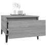 Tavolino Grigio Sonoma 50x46x35 cm in Legno Multistrato