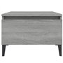 Tavolino Grigio Sonoma 50x46x35 cm in Legno Multistrato