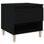 Comodino Nero 50x46x50 cm in Legno Multistrato