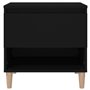 Comodino Nero 50x46x50 cm in Legno Multistrato