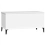 Tavolino da Salotto Bianco 90x44,5x45 cm in Legno Multistrato