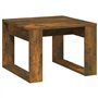 Tavolino Rovere Fumo 50x50x35 cm in Legno Multistrato