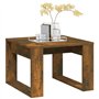 Tavolino Rovere Fumo 50x50x35 cm in Legno Multistrato