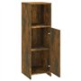 Bussandri Exclusive - Armoire de salle de bain 30x30x95 cm bois fumé chêne