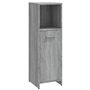 Bussandri Exclusive - Armoire de salle de bain 30x30x95 cm bois traité gris sonoma chêne