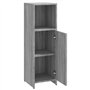 Bussandri Exclusive - Armoire de salle de bain 30x30x95 cm bois traité gris sonoma chêne