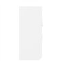 vidaXL Armoire à clés Blanc 40x8,5x20 cm Bois d'ingénierie et Acier, étagère Murale, présentoir, étagère Suspendue, étagère Flot