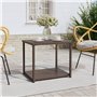 Tavolino Marrone 55x45x49 cm in Polyrattan