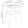 vidaXL Ensemble de Salon de Jardin 3 pcs, Chaises avec Dossier et Accoudoirs, Meubles de Patio Terrasse Extérieur, Bois Massif d