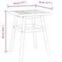 vidaXL Ensemble de Salon de Jardin 3 pcs, Chaises avec Dossier et Accoudoirs, Meubles de Patio Terrasse Extérieur, Bois Massif d