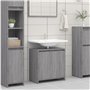 Armoire de bain Sonoma gris 60x33x61 cm Bois d'ingénierie