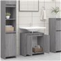 Armoire de bain Sonoma gris 60x33x61 cm Bois d'ingénierie