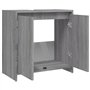 Armoire de bain Sonoma gris 60x33x61 cm Bois d'ingénierie