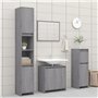 Armoire de bain Sonoma gris 60x33x61 cm Bois d'ingénierie