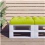 vidaXL Coussin de Palette Vert Vif 50x50x12 cm Tissu